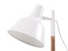 Lámpara de mesa de metal blanco/madera clara 53 cm ALDAN_680467