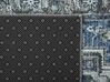 Teppich grau / blau 70 x 200 cm orientalisches Muster Kurzflor KOTTAR_831406