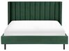 Łóżko welurowe 180 x 200 cm zielone VILLETTE_893830