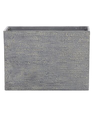 Maceta rectangular gris 29x70x50 cm EDESSA