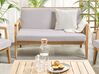 4 Seater Acacia Wood Garden Sofa Set Taupe PALLANO_779993