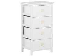 Lipasto 4 laatikkoa valkoinen ZALAN Lipasto 4 laatikkoa valkoinen ZALAN