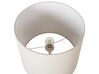 Stehlampe Metall / Leinen weiß 160 cm KRIOS_897213