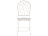 Zestaw 2 krzeseł ogrodowych metalowy biały STIFFE _856126