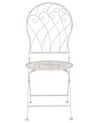 Set of 2 Metal Garden Chairs Off-White STIFFE _856126