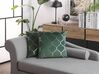 Set of 2 Velvet Cushions Moroccan Pattern 45 x 45 cm Dark Green ALYSSUM_853727