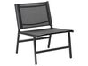 Záhradná stolička s podnožkou čierna MARCEDDI_897083