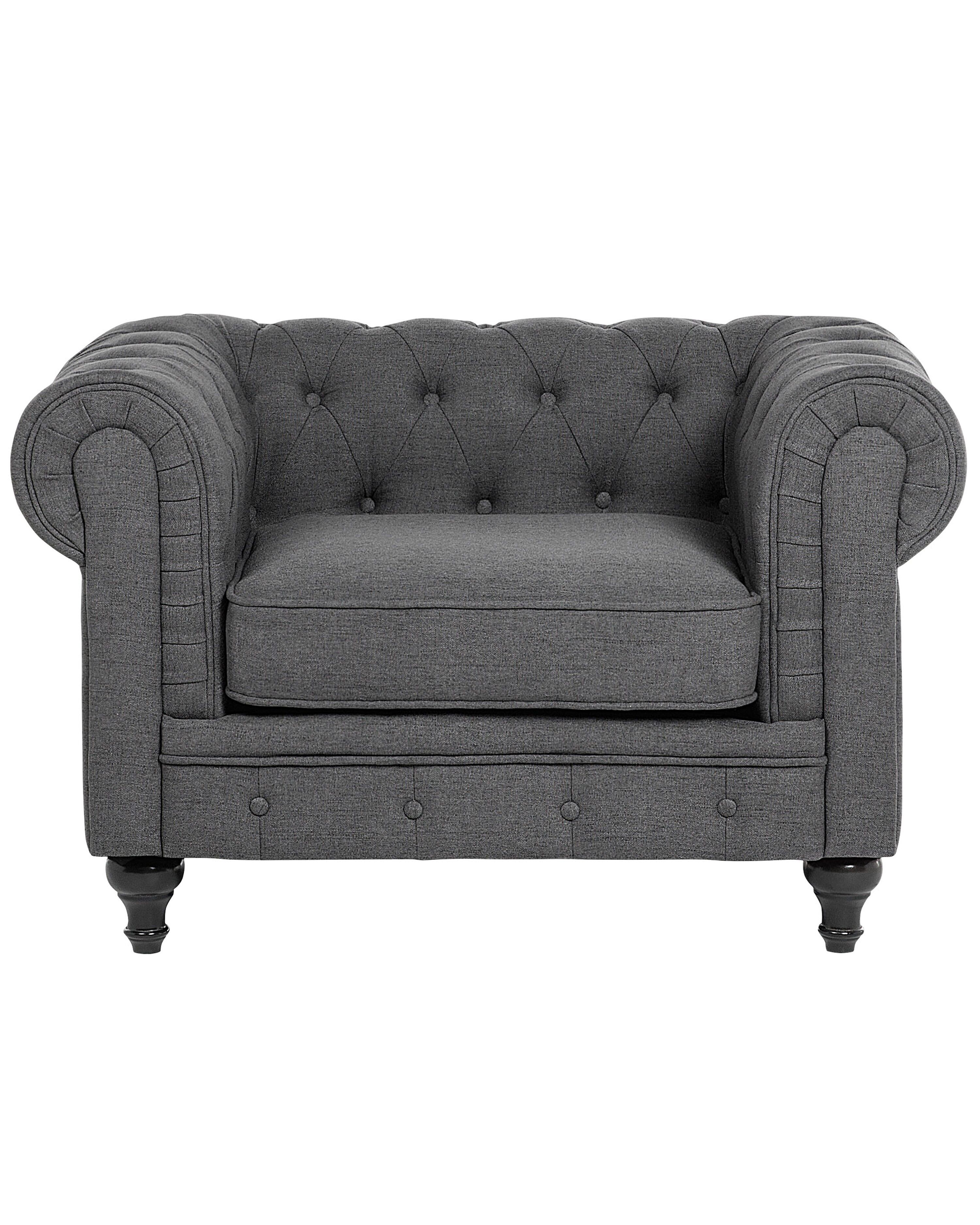 Fotel szary CHESTERFIELD