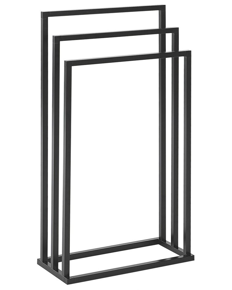 Toallero de metal negro 45 x 84 cm CHARRAS_821529