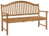 Panchina da giardino 2 posti in legno con tavolino HILO_680237