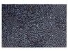 Kožený koberec 140 x 200 cm hnedá/modrá IKISU_764702