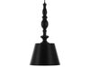Metal Pendant Lamp Black FLUVIA_695198