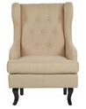 Fabric Wingback Chair Beige ALTA_762036