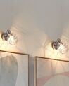 Set of 2 Metal Spotlight Lamps Silver CHENAB_771911