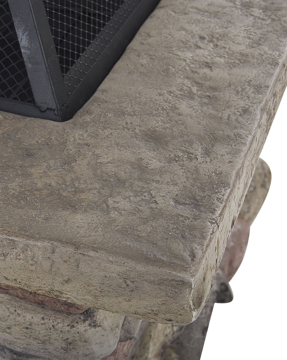 Feuerstelle hellgrau Leichtbeton rechteckig KELUD | Beliani.de