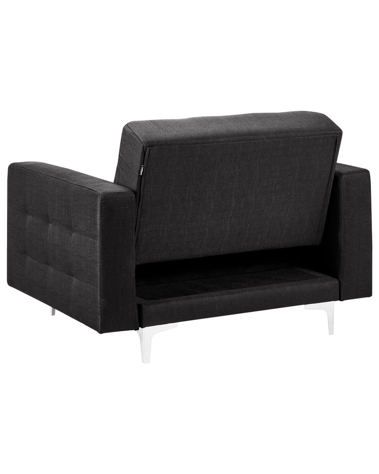 Fabric Armchair Graphite Grey ABERDEEN Beliani.co.uk