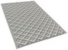 Tapis extérieur au motif géométrique gris 120 x 180 cm BIHAR_766472