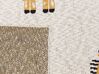 Barnepledd med sjiraffmotiv 130 x 170 cm bomull beige CHILARI_905696