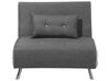 Fabric Single Sofa Bed Grey FARRIS_700031