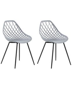 Tuoli muovi vaaleanharmaa 2 kpl CANTON Tuoli muovi vaaleanharmaa 2 kpl CANTON