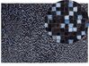 Teppich Kuhfell braun / blau 160 x 230 cm Patchwork Kurzflor IKISU_764707