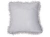 Set of 2 Faux Fur Cushions 45 x 45 cm Grey LUBHA_854240