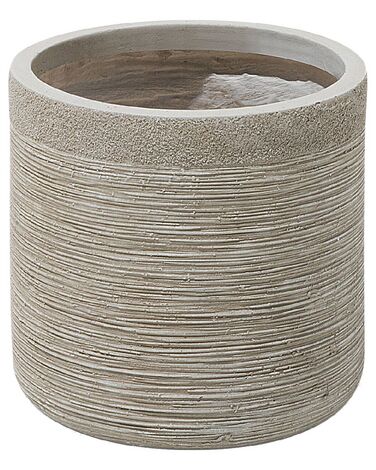 Vaso per piante beige 26 x 26 x 25 cm SAMOS