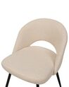 Set of 2 Boucle Dining Chairs Beige ONAGA_877473
