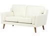 2 Seater Fabric Sofa Off-White LOKKA_893710