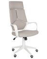 Swivel Office Chair Taupe and White DELIGHT_903309