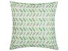 Cushion 45 x 45 cm White and Green PRUNUS_799514