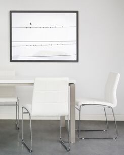 Tuoli keinonahka valkoinen 2 kpl KIRON