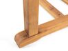 Mesa de jardín extensible de madera de acacia clara 160/220 x 90 cm JAVA_867280