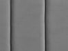 Lit double en velours gris 140 x 200 cm VILLETTE_832679