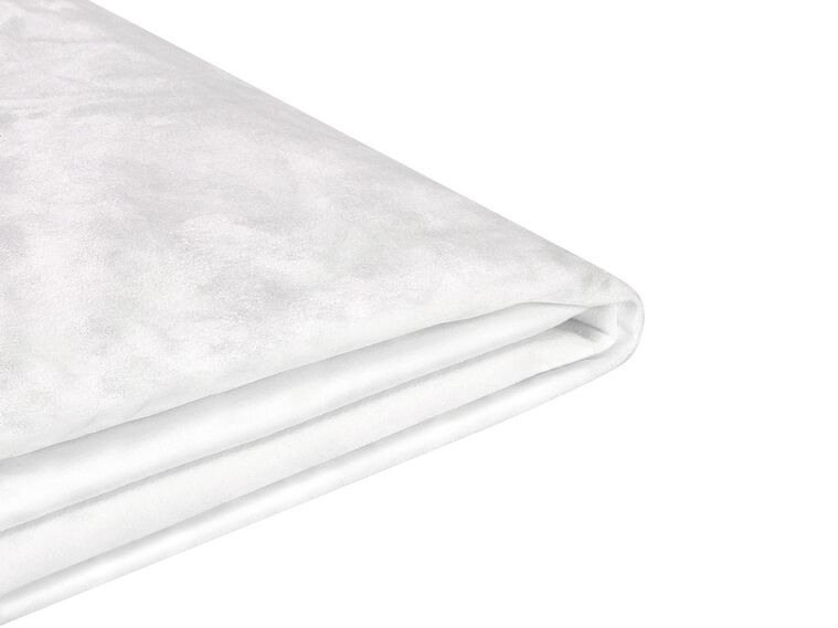 Capa em veludo branco 180 x 200 cm para cama FITOU_777130