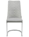 Set of 2 Velvet Dining Chairs Grey ALTOONA_887535