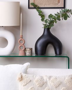 Kukkamaljakko posliini musta 30 cm LAMIA Kukkamaljakko posliini musta 30 cm LAMIA