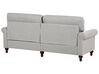 Conjunto de sofás 5 lugares em tecido cinzento claro GINNERUP_894811