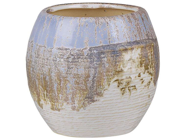Stoneware Flower Vase 15 cm Multicolour BERGE_810606