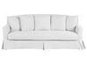 3 Seater Fabric Sofa White GILJA_742349