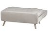 Velvet Single Sofa Bed Light Grey FARRIS_875677