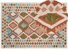 Teppich Wolle mehrfarbig 160 x 230 cm geometrisches Muster Kurzflor ERMENEK_836592