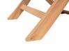 Lot de 2 chaises de jardin pliantes en bois et tissu gris foncé CESANA_716856