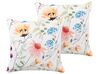 Set of 2 Outdoor Cushions Floral Pattern 45 x 45 cm Multicolour MONESI_880828