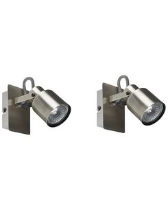 Seinävalaisin rauta hopea 2 kpl BONTE Seinävalaisin rauta hopea 2 kpl BONTE