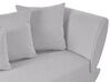 Right Hand Fabric Chaise Lounge with Storage Light Grey MERI II_881230