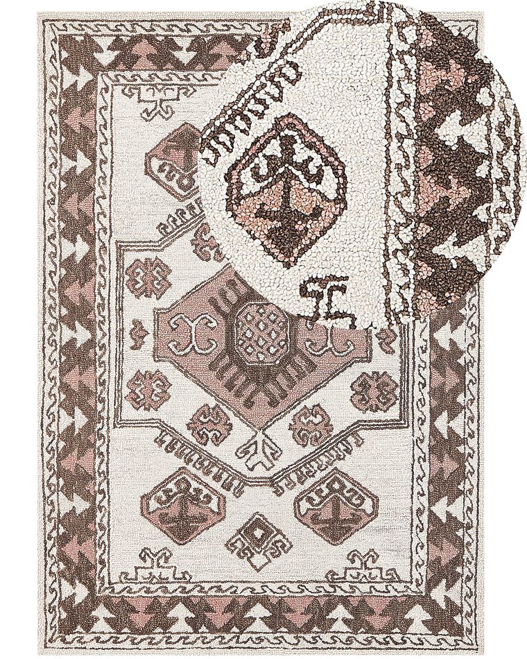 Wool Area Rug 160 x 230 cm Multicolour TOMARZA Beliani.co.uk