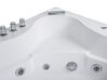 Whirlpool Corner Bath with LED 2050 x 1460 mm White TOCOA_762911