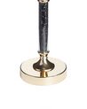Glass Hurricane Candle Holder 41 cm Gold with Black ABBEVILLE_788847