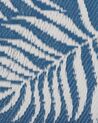 Tapis extérieur bleu au motif feuilles de palmier 120 x 180 cm KOTA_766265